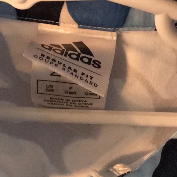 Adidas track jacket & bottom set size 24 months TOTAL OF 3 SETS (3 TOPS 3 PANTS) - Picture 12 of 16